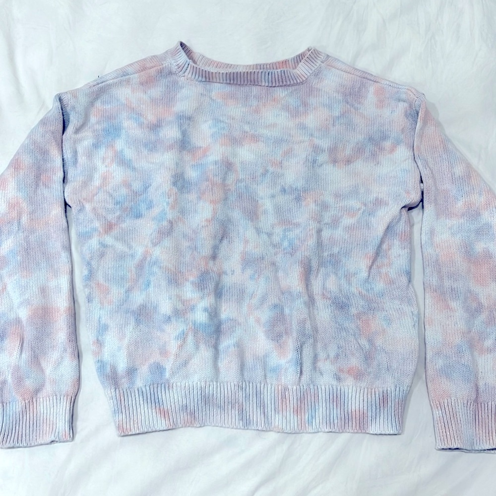 Cotton candy knit sweater